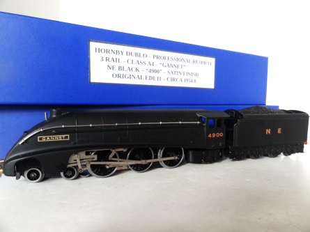 Hornby Dublo Professional Respray - "Gannet" - NE Black - 3 Rail