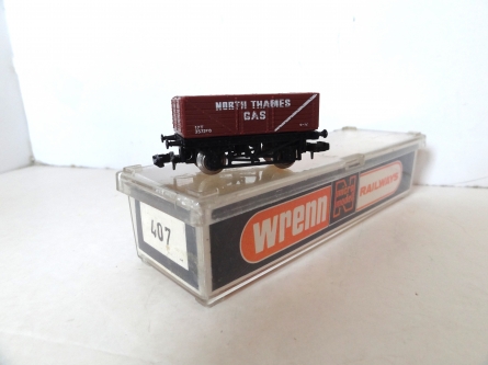 Wrenn "N" Gauge No 407 "British Thames Gas" Mineral Wagon - Brown - Rare