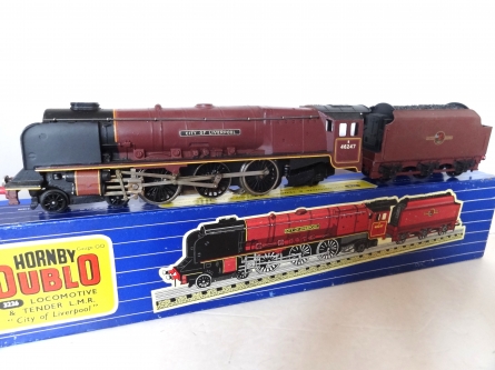 Hornby Dublo 3226 "City of Liverpool" -  BR Maroon - 3 Rail - Rare