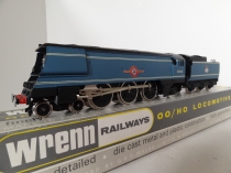 Wrenn W2267 "Lamport & Holt" M/N Class Locomotive - BR Blue - Rare Late P4 Issue