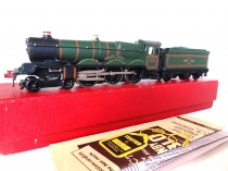 Hornby Dublo 2220 "Denbigh Castle" BR Locomotive -2 Rail - 7032 - Rare     